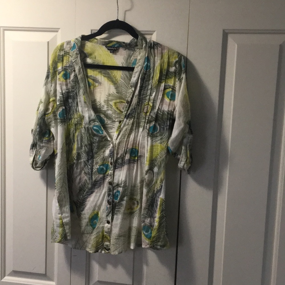 Loose mid sleeve top!